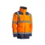 COVERGUARD KANATA Arbeitsschutzjacke 4 in 1 Hi-Vis Orange/Blau Größe XXL