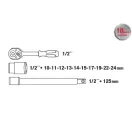 FESTA Steckschlüsselsatz 12-teilig 1/2" 10-24 mm CrV