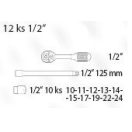 FESTA Steckschlüsselsatz 12-teilig 1/2" 10-24 mm CrV