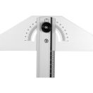 VOREL Winkelmesser und Lineal 0-180° 1000 mm Aluminium