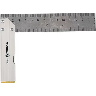 VOREL Wasserwaage Zimmerei rechtwinklig 150 mm Inox