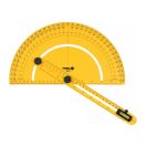 VOREL Winkelmesser mit Wasserwaage 250 mm ABS