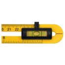 VOREL Winkelmesser mit Wasserwaage 250 mm ABS