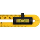 VOREL Winkelmesser mit Wasserwaage 250 mm ABS