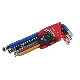 FESTA Kugelkopf-Inbusschlüsselsatz 9-teilig 1,5-10 mm CrV