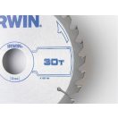 IRWIN Sägeblatt für Holz 165 x 30 mm / 30T
