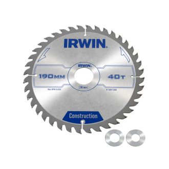IRWIN Sägeblatt für Holz 190 x 30 mm / 40Z