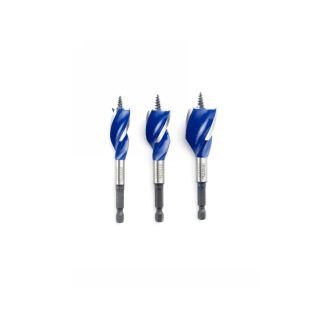 IRWIN Holzbohrer-Set 3-teilig 100 mm Bit Blue Groove 6x