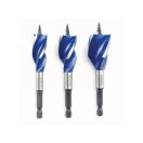 IRWIN Holzbohrer-Set 3-teilig 100 mm Bit Blue Groove 6x