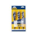 IRWIN Holzbohrer-Set 3-teilig 100 mm Bit Blue Groove 6x