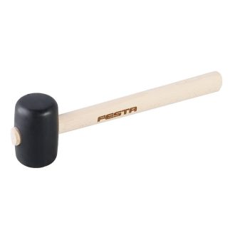 FESTA Gummihammer 400 g, Holzstiel 50 mm