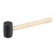 Gummihammer 400 g, Holzstiel 55 mm