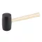 Gummihammer 800 g, Holzstiel 65 mm