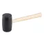 Gummihammer 800 g, Holzstiel 65 mm