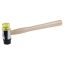 Prägehammer 300 g Holzstiel 35 mm schwarz-gelb