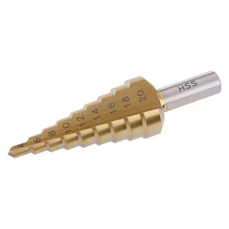 FESTA Stufenbohrer 4-20 mm Titan-Nitrit HSS