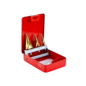 Stufenbohrer-Set 3-teilig Titan-Nitrit