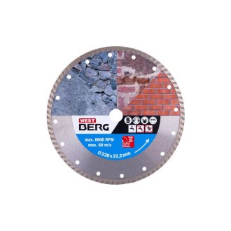 DIAMANT Diamant-Trennscheibe 230 x 2,4 x 7,0 x 22,2 mm Turbo