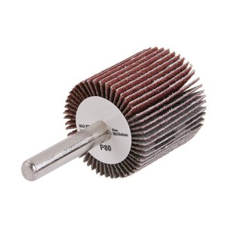 Fächerschleifscheibe mit Stift 30 x 30 x 6 mm / P80