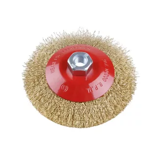 FESTA Schrägrundbürste M14 125 x 10 mm Messingbeschichtung