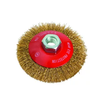 FESTA Schrägrundbürste M14 100 mm Messingbeschichtung