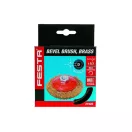 FESTA Schrägrundbürste M14 100 mm Messingbeschichtung