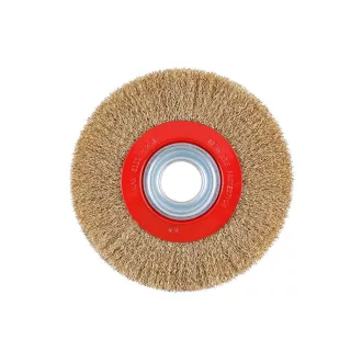   FESTA Rundbürste 175 x 32 mm mit Verjüngungsringen, Messingbeschichtung