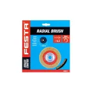 FESTA Rundbürste 200 x 32 mm mit Verjüngungsringen, Messingbeschichtung