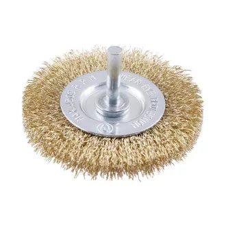 FESTA Pin-Rundbürste 75 mm Messingbeschichtung