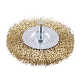 FESTA Pin-Rundbürste 100 mm Messingbeschichtung