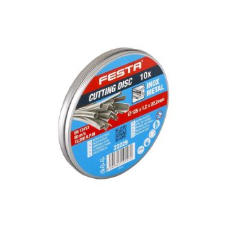   FESTA Trennscheibe für Metall in Metallbox 125 x 1 x 22,2 mm (10 Stück)