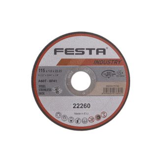 FESTA INDUSTRY Trennscheibe für Metall 115 x 1,0 x 22,2 mm
