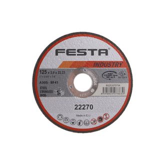 FESTA INDUSTRY Trennscheibe für Metall 125 x 2,0 x 22,2 mm