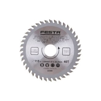 FESTA Sägeblatt für Holz 115 x 22,2 x 1,8 mm / 40T