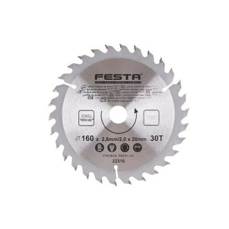 FESTA Sägeblatt für Holz 160 x 20 x 2,0 mm / 30T