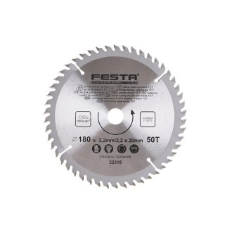 FESTA Sägeblatt für Holz 180 x 20 x 2,2 mm / 50T