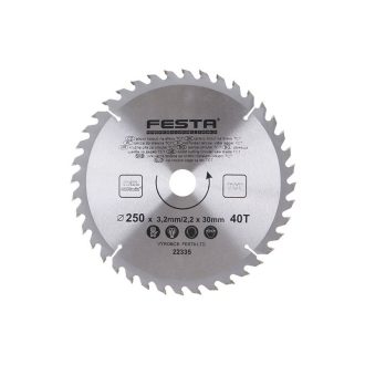 FESTA Sägeblatt für Holz 250 x 30 x 2,2 mm / 40T