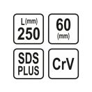 STHOR Breitmeißelschaft 250 x 60 mm SDS-Plus
