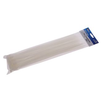 Kabelbinder 400 x 7,6 mm weiß (50 Stück)