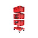 QBRICK SYSTEM PRO Rollender Werkzeugkasten mit Schubladen 4 Red Ultra HD