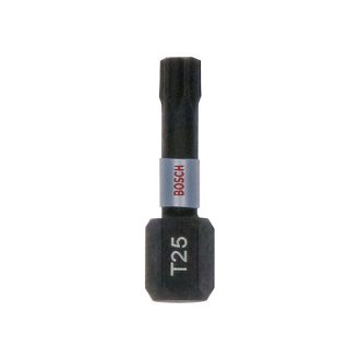  BOSCH Bithegy Torx T25 x 25 mm 1/4" Tic Tac im Karton Impact Control (25 Stück)