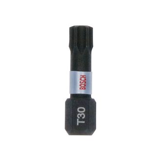   BOSCH Bithegy Torx T30 x 25 mm 1/4" Tic Tac im Karton Impact Control (25 Stück)