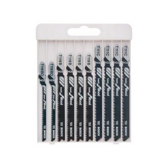 BOSCH Decoupage-Sägeblatt-Set 10-teilig T-Klemme für Holz