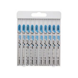   BOSCH Decoupage-Sägeblatt-Set 10-teilig T-Klemme für Metall