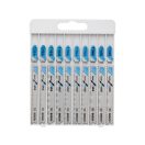 BOSCH Decoupage-Sägeblatt-Set 10-teilig T-Klemme für Metall