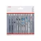 BOSCH Stichsägeblätter-Set 10-teilig T-Klemme (Holz, Metall, PVC)