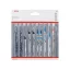 BOSCH Stichsägeblätter-Set 10-teilig T-Klemme (Holz, Metall, PVC)