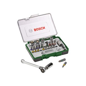 BOSCH Ratschen-Bit- und Steckschlüsselsatz 27-teilig