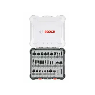 BOSCH Fräserschaft-Set Spannung: 8 mm, 30-tlg