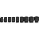 BOSCH PRO Maschinen-Steckschlüssel-Set 9-teilig 3/8" 7-19 mm CrMo